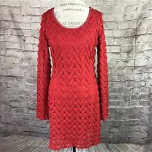 Free People Dresses | Free People Lace Red Dress Back Keyhole | Color: Red | Size: Xs
