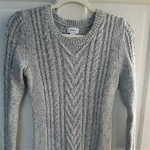 Old Navy Sweaters | Old Navy Cable Knit Gray Sweater | Color: Gray | Size: S