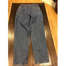L.L. Bean Original Fit Relaxed Womens Blue Denim Jeans Size 10