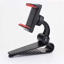 Sun Visor Phone Mount Car Phone Holder For Car Universal 360 Rotating Car Mount Support Clip Bracket Cradle Clip Compatible To Smartphones