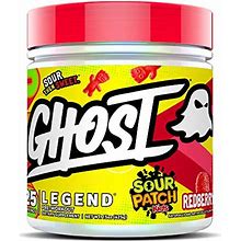 GHOST Legend V2 Pre-Workout Energy Powder, Sour Patch Kids Redberry - 25 Servings - Caffeine, L-Citrulline, & Beta Alanine Blend For Energy Focus & Pumps - Free Of Soy, Sugar & Gluten, Vegan