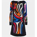 Pucci, Marmo Printed Shift Dress, Women, Multicolor, US 10, Dresses, Silk