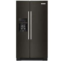 Kitchenaid KRSF705H 36 Inch Wide 24.8 Cu. Ft. Energy Star Rated Side By Side Refrigerator With Printshield™ Finish Black Stainless Steel Refrigeration