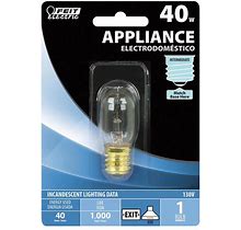 Feit 40 W T7 Appliance Incandescent Bulb E17 (Intermediate) Soft White 1 Pk