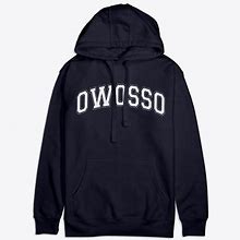 Owosso Michigan Varsity Premium Cotton Hoodie