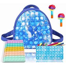 Backpack Purse For Girls Pop Spiral Notebook Fidget Toy Sensory Bubble Pencil Case