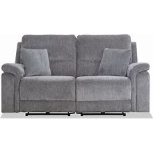 Renegade 2 Piece Reclining Loveseat In Gray | USB Port | Transitional Loveseats Polyester By Bob's Discount Furniture