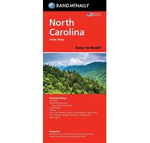 Rand Mcnally Easy To Read: North Carolina State Folded Map