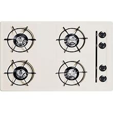 Summit Appliance 30 in. Gas Cooktop In Bisque With 4 Burners