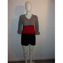 Style & Co. Women's Multi-Colored Knit Sweater Dress/Top W/Pockets