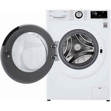 LG 2.4 Cu. Ft. White Compact Front Load Washer And Dryer Combo