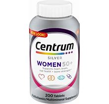 Centrum Multivitamin Supplement For Women 50 Plus Supports Memory And Cognition In Older Adults 200 Tablets