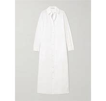 The Row Izumi Cotton-Poplin Shirt Maxi Dress - Women - Off-White Dresses - S