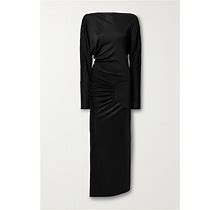 KHAITE Oron Gathered Stretch-Jersey Gown - Women - Black Dresses - L