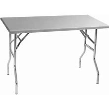 Eagle Group T2460F Lok-N-Fold 24"" X 60"" Stainless Steel Folding Table