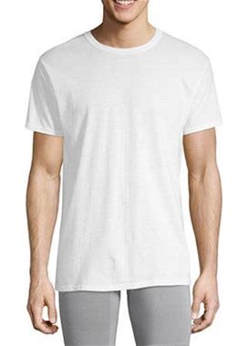 Hanes Fresh Iq Comfort Soft Mens Short Sleeve Crew Neck T-Shirt | White | Regular X-Large | Undershirts T-Shirts | Odor Resistant|Tag Free