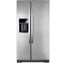 Whirlpool 36-Inch Wide Side-By-Side Refrigerator With Storeright Dual Cooling System - 25 Cu. Ft. WRS975SIDM - Monochromatic Stainless Steel