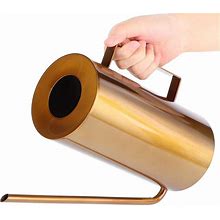 1.5L/18.9Oz Watering Can With A Long Spout,Gold Stainless Steel Watering Pot Semi-Open Top Design For Indoor And Outdoor Plants(9.3X9.1X3.9In)