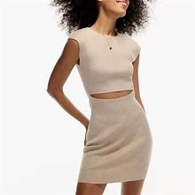 Aritzia Dresses | Nwt Wilfred Free Cut Out Knit Dress | Color: Cream | Size: M
