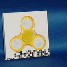 Fidget Hand Spinners 1 Yellow High Quality Long Life Low Noise Brand