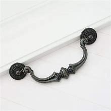 Cabinet Pulls_ Antique Black Bronze Drawer Knobs Pulls Handles Bail Pulls Dresser Knob Pull - (Stylelarge Bail Pull)