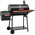 Royal Gourmet CC1830W 30 Barrel Charcoal Grill With Side Table, 627 Square Inches, Outdoor Backyard, Patio And Parties, Black