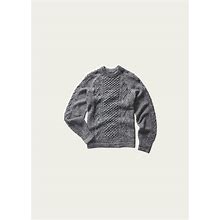 Taylor Stitch Men's Marled Wool Cable-Knit Sweater, Coal, Men's, Medium, Sweaters Cable-Knit Sweaters