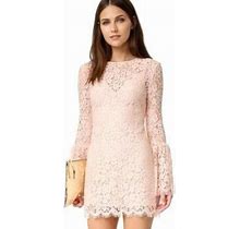 Rachel Zoe Dresses | Rachel Zoe Blush Lace Bell Sleeve Dress - Nwt | Color: Pink | Size: 2