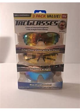 Tac Glasses 3 Pair Value Pack - Crisp Clear Vision With No Glare/See