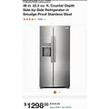 Frigidaire 22.3-Cu Ft Side-By-Side Refrigerator With Ice Maker GRSC2352AF