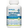 Nutribiotic - Multi Vitamins & Minerals, 180 Ct Capsules (Formerly Hypoallergenic Multiple) | 72 Pure Trace Elements In A Base Of Chlorella |