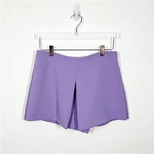 Zara Pleated High Waisted Skort Lilac Purple Womens Size Medium New With Tags