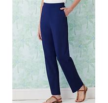 Blair Women's Soft Knit Pants - Blue - PXL - Petite