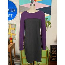 Michael Kors Dresses | Michael Kors Colorblocked Shift Dress | Color: Gray/Purple | Size: 12