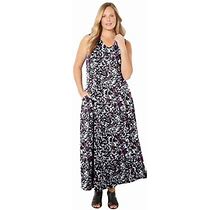 Catherines Women's Plus Size Morning To Midnight Maxi Dress (With Pockets)