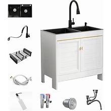 Stainless Steel Kitchen Sink,Deep Utility Sink With Cabinet,Outdoor Sink,Double Bowl Kitchen Sinks,Garage Sink,Laundry Sink With Cabinet,Commercial