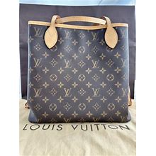Authentic M40156 Louis Vuitton Neverfull Mm Monogram Purse Handbag