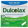 Dulcolax Fast Relief Medicated Laxative Suppositories Fast Relief, Rec