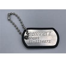 Sentinel 1 Ghost S1-1154672 Dog Tag From True Heros Action Figure Set W/Silencer