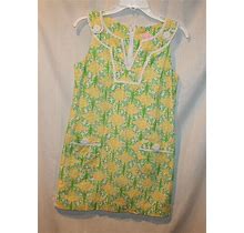 LILLY PULITZER YELLOW & GREEN DRESS SIZE 0