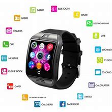 Bluetooth Smartwatch,Touchscreen Wrist Smart Phone Watch Sports Fitness Tracker With SIM SD Card Slot Camera Compatible With Ios Android For Kids Men
