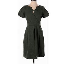 Tocca Casual Dress: Green Solid Dresses - Women's Size 4 Plus