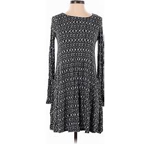 Old Navy Casual Dress - Midi: Black Marled Dresses - Women's Size X-Small