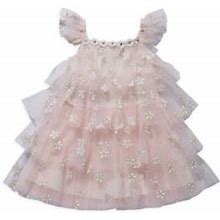 Petite Hailey Baby Girl's, Little Girl's & Girl's Daisy Layered Tutu Dress - Pink - Size 10