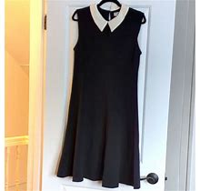Northstyle Dresses | Black Dress With White Collar | Color: Black/White | Size: 8