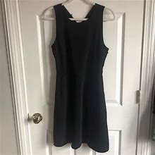 Loft Dresses | Loft Black Cross Back Mini Dress | Color: Black | Size: 8