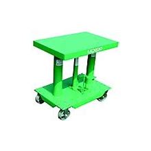 Lexco Foot Operated Hydraulic Lift Table - 20" X 30" Table With 32" Raised Height, Steel Casters