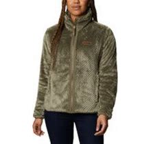 Columbia Fire Side II Sherpa Full-Zip Jacket For Ladies - Stone Green - XS