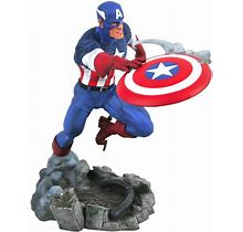 Diamond Select Toys Marvel Gallery VS: Captain America PVC Figure, 10 Inches