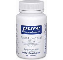 Pure Encapsulations Alpha Lipoic Acid 200 Mg - 200Mg ALA 60 Count (Pack Of 1)